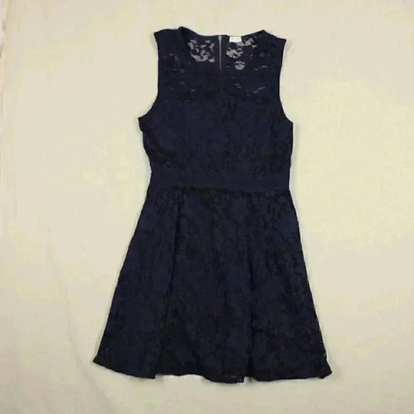 Garage navy blue ladies sleeveless scoop neck dress MEDIUM - Picture 6 of 12